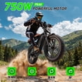 thumbnail image 4 of TST Electric Bike for Adults, 48V/15AH Battery, 750W Peak 1500W Motor, Max 28MPH, 20"x4" Fat Tire, E Mountain Bike, UL2849, 4 of 7
