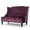 Raisin, variant on Grey Velvet Loveseat Sofa, Diamond Button Tufted Upholstered Settee with Turned Wood Legs, Modern Glam 2-Seater Small Couch for Living Room Bedroom Entryway