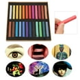 thumbnail image 3 of 12/24/36/48 Assorted Colors Pastel Set Square Pastels Crayons Disposable Hair Dying Rod Painting Chalk, 3 of 8