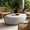 Beige, variant on YWEN 43.3" Oval Coffee Table for Living Room Faux Stone Center Table Contemporary Tea Table for Office, Apartment, No Need Assembly