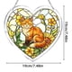 thumbnail image 4 of Rompecabezas acrílico en forma de corazón con 94 piezas, campanilla de viento para jardín exterior y porche, adorno colgante hecho a mano, 19 cm, 4 of 5