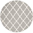 thumbnail image 2 of Safavieh Dhurries Tapis Contemporain Gris - Rond 6 Pieds, 2 of 2