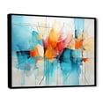 thumbnail image 2 of Designart "composition Symphony I" Abstract Collages Floater Framed Wall Art Living Room, 2 of 7