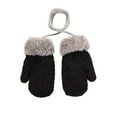 thumbnail image 2 of Hwkond Winter Gloves Kids Clearance Toddler Children Boys Girls Winter Knitted Gloves Children Knitted Gloves Children Solid Color Thickened Warm Gloves, 2 of 3