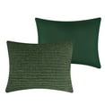 thumbnail image 5 of Greenland Home Velvet Crush Textured Plush Solid Color Coverlet Set, All Ages, 2-Piece Twin, Forest, 5 of 9