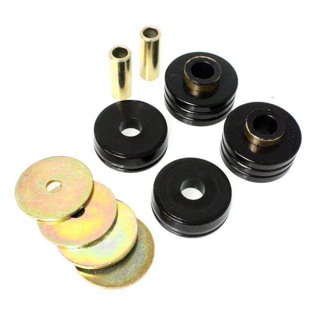 Energy Suspension Body Mount Bushings 9.4102G Black; Polyurethane