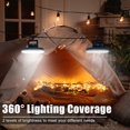 thumbnail image 3 of Portable Camping Fan with LED Lantern USB Rechargeable Waterproof Tent Fan with Hook Magnet Survival Kit for Indoor Outdoor Hiking Car Desk Outdoor Em, 3 of 5