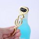 thumbnail image 2 of Bottle Opener Zinc Alloy Note Shape Beer Bottle Opener Portable Beverage Bottle Opener Household Kitchen Bar Tool - Gold, 2 of 5