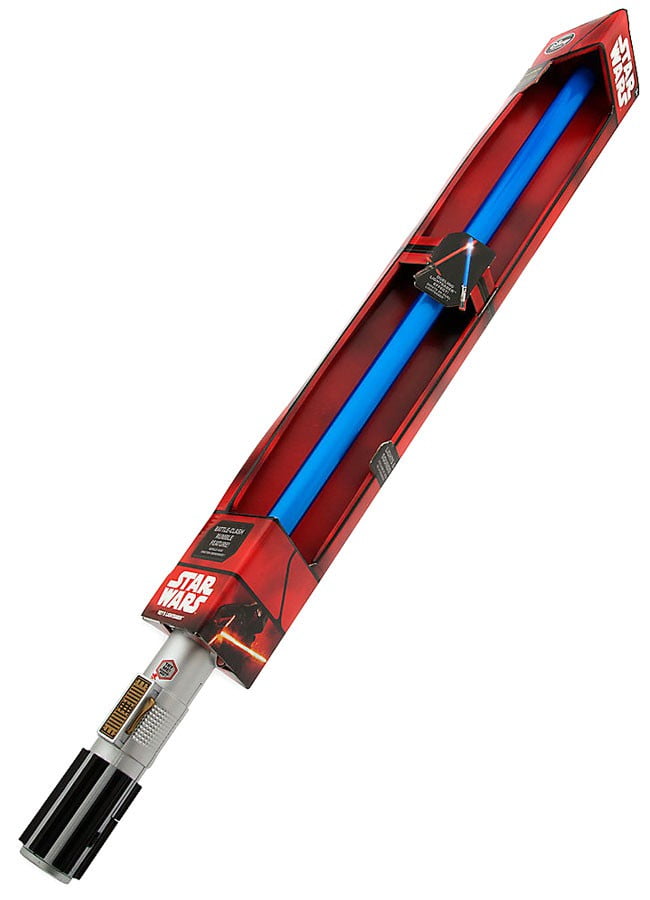 1 Star Wars Rey Electronic blue extensible Lightsaber with lights & sounds NEW 