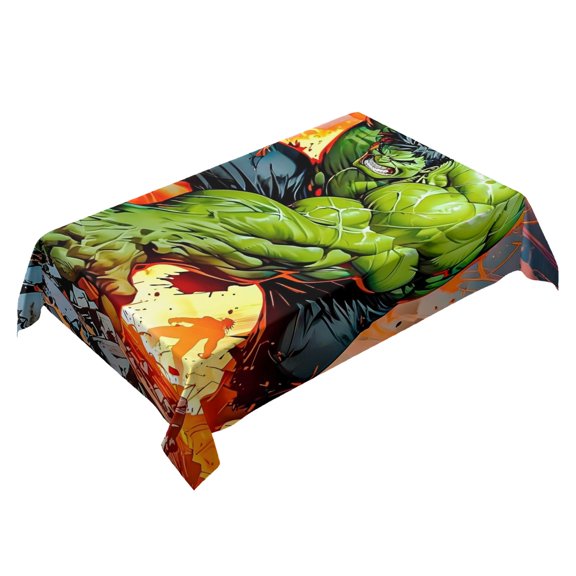The Hulk Themed Square Tablecloth 54 * 72 Inches Durable Stylish
