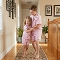 thumbnail image 3 of Family Matching Pajamas Summer Solid Colors and Elastic Shorts for Loungewear Soft Sleepwear, 3 of 7