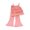 Red, variant on Mercatoo Kids Girls Solid Color Sleeveless Outfits Ruffla Ribbed Tank Top Bell Bottom Pants Sets Trendy Slim Kids Cute Clothes