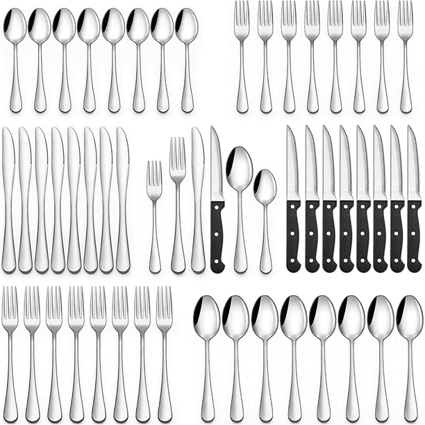 48Pieces Silverware Set Stainless Steel Flatware Cutlery Utensil Set