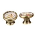 thumbnail image 1 of Perilla de extracción de puerta decorativa Macarena 2 piezas de Perilla de cajón de 36 mm color latón, 1 of 8