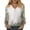 Light Green, variant on Iaqnaocc Womens Summer Tops 3/4 Length Sleeve Womens Tops Dressy Casual Crewneck Blouses Vintage Floral Print Tunic Tops Business Work Clothes Multicolor 3XL