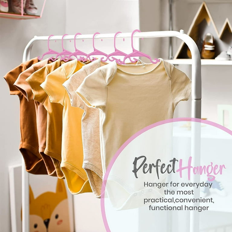 Baby Hangers for Closet 10Pack Baby Clothes Hangers Bulk Kids Hangers  Toddler Hangers Plastic Small Hangers for Infant 