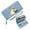 Blue, variant on GEEAD Long Zippered Purse Wallet for Women Wallet with Wrist Strap for Women Affection Winter Companionship Travel Accessory Suitable for Daily Use & Gifting