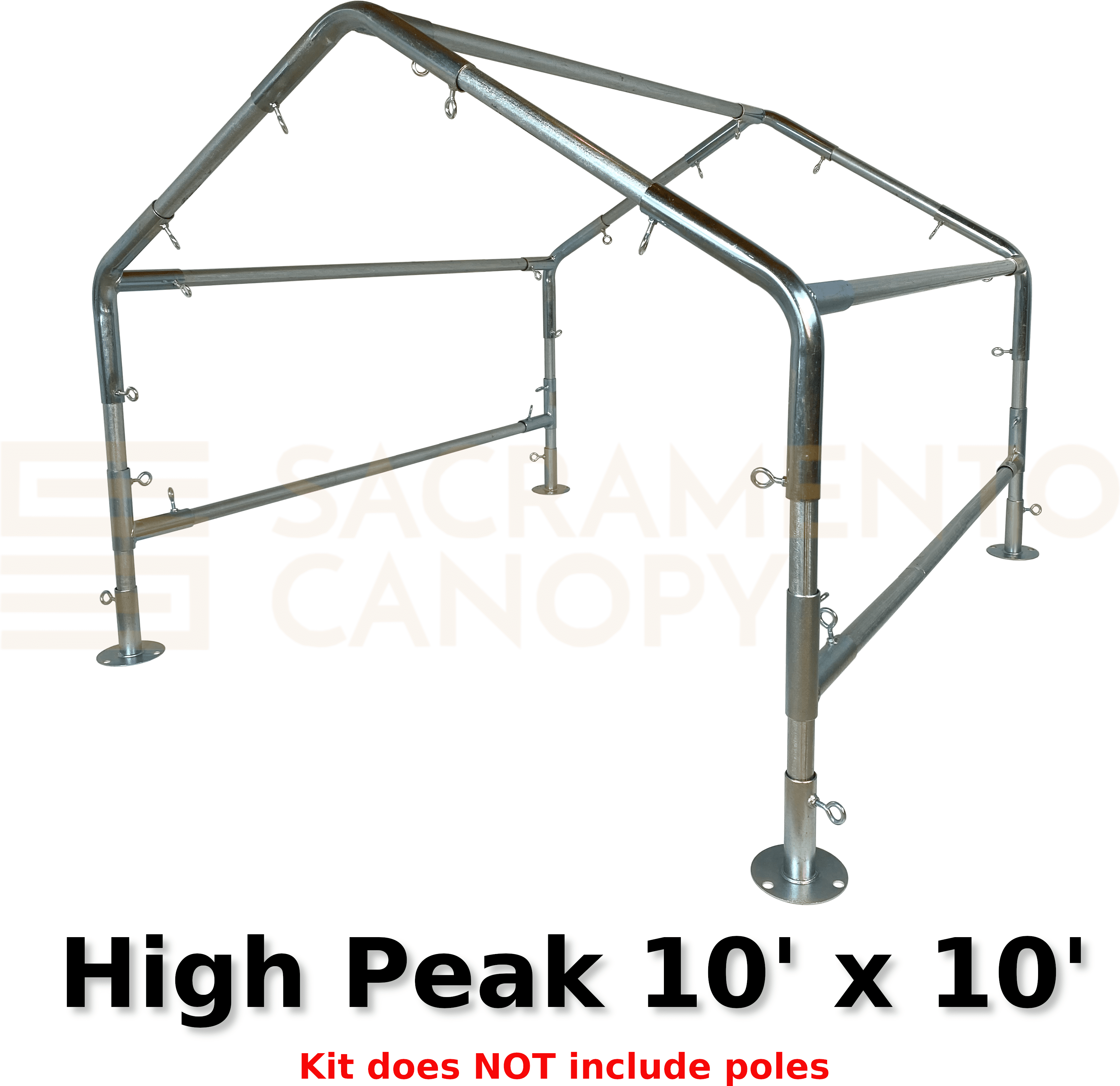 Barn Hay Chicken Coop Greenhouse Kit *FITTINGS ONLY* 1-1/2" HIGH PEAK Canopy 