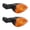 Yellow, variant on NFTIGB Pair of Motorcycle Turn Signal Lights Direction Indicator Lamp for BMW F800 Transparent Lens Replacement Parts (6.30 inches / 16.00 cm) [cite: 18]