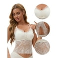 thumbnail image 3 of Unique Bargains Women's Lace Mesh Camisoles for Everyday Wear M White, 3 of 6