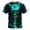 Sky Blue, variant on Xdzjlr Men's Shirts Short Sleeved 3D Pattern Clothing Trendy Mens T-Shirt,L