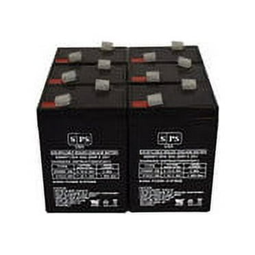 SPS Brand 6V 4.5 Ah Emergency Lights Replacement Battery (SG0645T1) for Dual Lite EPP (6 Pack)