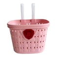 thumbnail image 3 of S SERENABLE Kids Bike Basket Multifunction Outdoor Cute Easy Installation Bicycle Basket Pink, 3 of 9