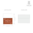thumbnail image 5 of Koyal Wholesale Wedding Day Gift Cards with Envelopes Set of 8 Terracotta Line Leaves To My Bridesmaid On My Wedding Day, 5 of 5