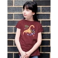 thumbnail image 2 of Storybook Dino Girl Cute T-Shirt Juniors -Image by Shutterstock,  x-Large, 2 of 4