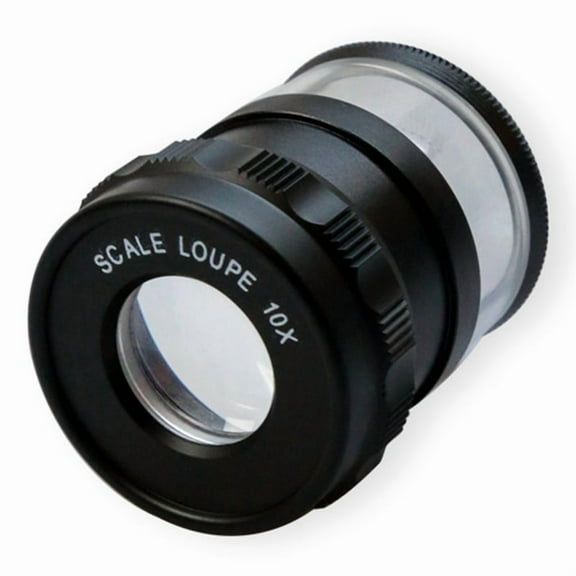 1 * 10x cylindrical magnifying glass-Black