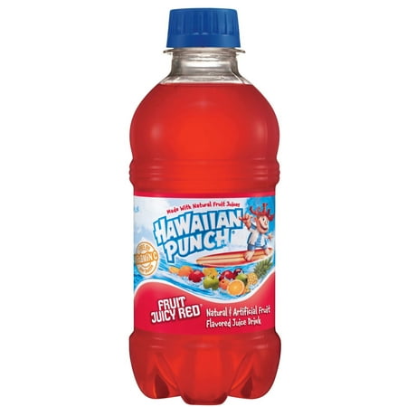 (24 Bottles) Hawaiian Punch Fruit Juicy Red  10 fl oz best by : Jan 12/ 2025