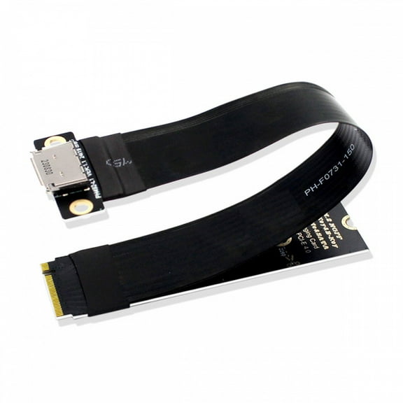 CY 2280 NGFF PCI-E4.0 M.2 M-key to Oculink SFF-8612 SFF-8611 Host Cable 15cm for NVME U.2 SSD eGPU