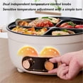 thumbnail image 4 of Olla Antiadherente De Cuatro Puestos, 4 Grid Multifunctional Stew Pot, Rice Cooker Stainless Steel Inner Pot, 6L Large Capacity Electric Hot Pot for Household Family Meals (3 Grid), 4 of 7
