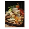 thumbnail image 3 of Designart "Cheese Board Food Gourmet wall art II" Food & Beverage Print on Natural Pine Wood, 3 of 5