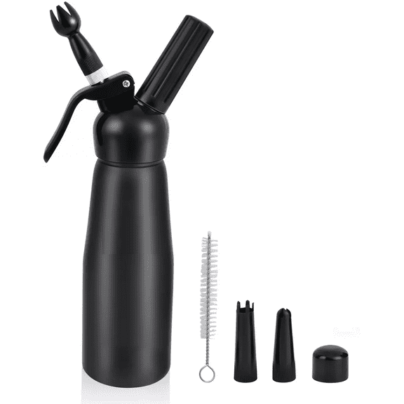 Dispensador De Crema Batida Negro De 500ml