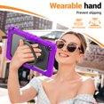 thumbnail image 4 of for Lenovo Tab 10.1/ Tab K10C Case 10.1 inch 2025, 360 Rotating Shockproof Cover with Stand, Handle, Shoulder Strap, Purple, 4 of 7
