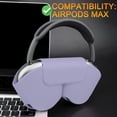 thumbnail image 3 of SOULWIT Portable Smart Case for AirPods Max, Protective Magnetic PU Leather Cover with Low Power Mode Support - Purple, 3 of 9
