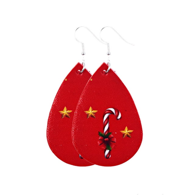 Women Christmas Hook Drop Dangle Earring Charm eardrop Jewelry Xmas Party