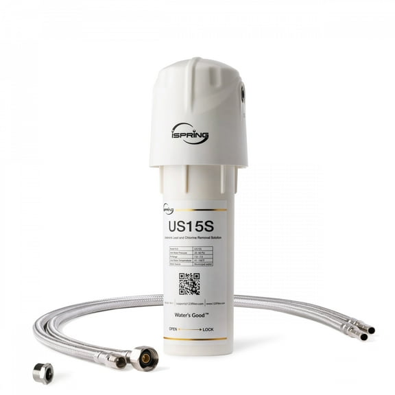 iSpring Water Filter Under Sink,Leak-Free Under Sink Water Filter System 1000-GPD