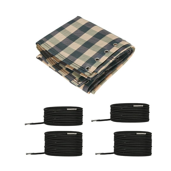 Uxcell Gravity Chair Replacement Fabric Square Pattern Recliners Kit with Ropes, Green