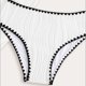 thumbnail image 5 of Traje de baño de 2 piezas para mujer, trajes de baño para mujer, bikini de moda infantil con tirantes y bloques de color liso para la playa, conjunto de falda de malla para niña, 5 of 8