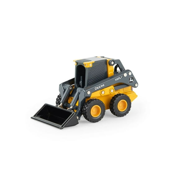 TOMY John Deere LP87341 1/50 330 P-Tier Skid Steer Loader | Die-Cast Construction Vehicle with Working Boom & Pivoting Bucket | Age 8 