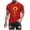Red, variant on Men's Shirts Cotton Blend Short Sleeve Crew Neck Tees, Sunflower Graphic T Shirts Casual Workout Sports Tops Blosue for Men