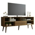 thumbnail image 1 of Madesa Modern TV Stand with 1 Door and 4 Shelves with Cable MANAGEMENT for 55, 65 Inch Media Storage Media Console Living Room and Bedroom Entertainment Center Wooden Television Cabinet - Rustic, 1 of 5
