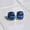 Rose Plated, variant on Solitaire Cushion Cut Blue Sapphire Stud Earrings, Minimalist Stud Earrings, Four Prong Set Earrings, Anniversary Gift, Elegant Jewelry, September Birthstone Earrings.