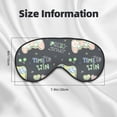 thumbnail image 5 of PAYOHTO Cute Joystick Doodles Text Soft Sleep Mask Comfort Pure Silk Eye Cover for Travel Office Camping, 5 of 7