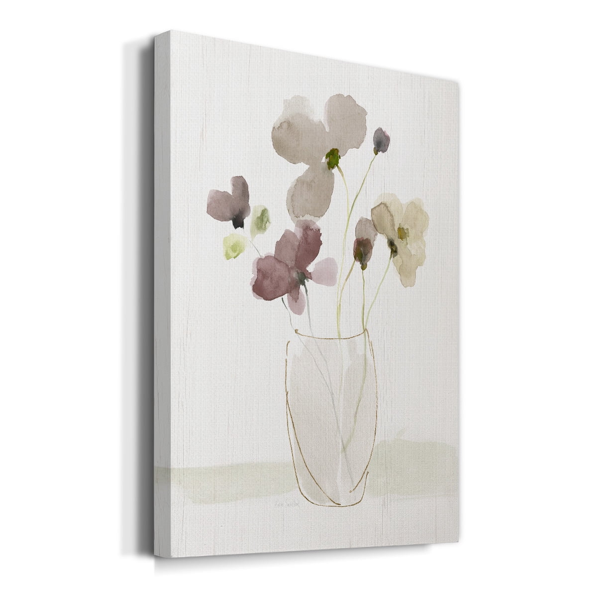 Choose Happy Bouquet II Premium Gallery Wrapped Canvas - Ready to Hang