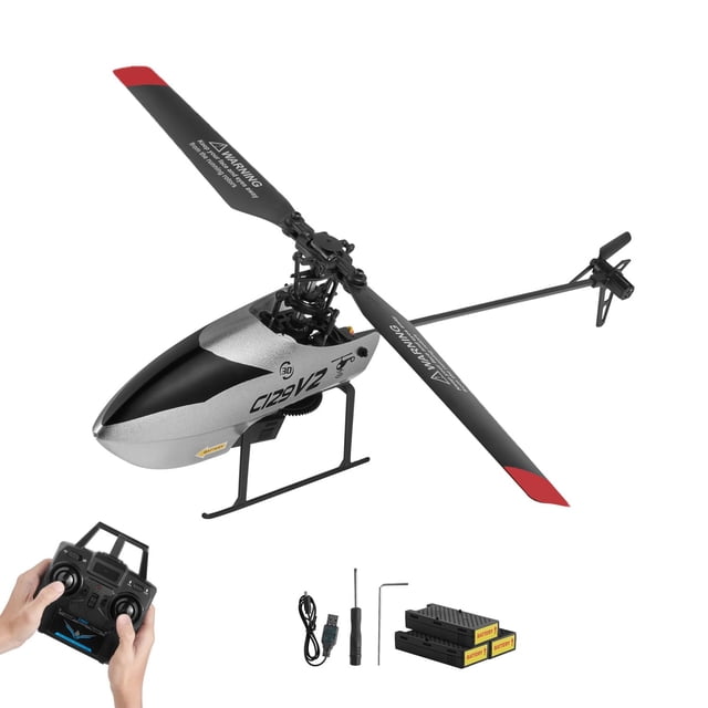 Helicóptero RC VEVOR de 2,4 GHz de hélice única con giroscopio de 39 minutos
