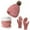 A-Pink243, variant on Bibifish 3 PCS Scarf Hat Sets For Women Knitted Fleece Lined Neck Warmers Soft Beanie Hat And Gloves Comfy Gloves Hat Scarf For Ladies