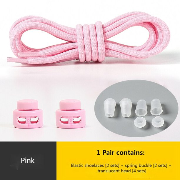 Cordones elásticos, zapatillas de deporte, cordones redondos sin ataduras, cordones para zapatos rápidos para niños y adultos, bandas de goma, accesorios para zapatos perezosos, 100cm Gao Jinjia LED